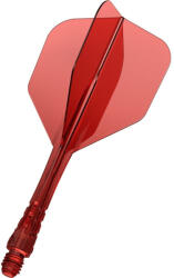 Mission Fluturas si tija darts Mission Force 90 Vortex transparent rosu, fluturas No6 si tija medie (M001784)