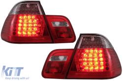 KITT Lightning Első lámpa LED Angel Eye BMW E46 Facelift Limousine Touring (2001-2005) modellekhez, Fekete (HLBME46FLB)