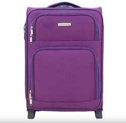 Leonardo Da Vinci Bőrönd 55 x 40 x 20 cm Wizzair Priority 2 kerekű kézipoggyász lila 1221 (le-2307-s-lila)