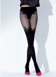 Knittex CAPRICE 50 DEN fekete mintás harisnyanadrág