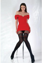 Knittex ALLESIA 50 DEN mintás fekete harisnyanadrág