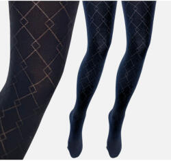 Knittex GEO 50 DEN mintás fekete harisnyanadrág