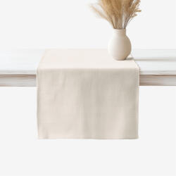 Goldea lenvászon keverék asztali futó - elefántcsontszín 20x120 cm