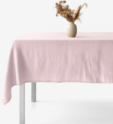 Goldea lenvászon keverék szögletes terítő - púderrózsaszín 100 x 100 cm