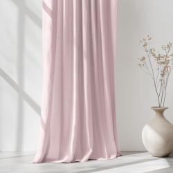 Goldea lenvászon keverék drapéria - púderrózsaszín 280x145 cm