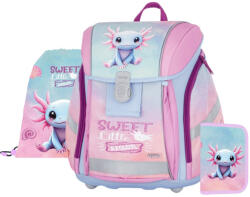 KARTON P+P OXY Premium Light mágneszáras iskolatáska szett tolltartóval és tornazsákkal, Axolotl (KPP-0-25826) - officetrade