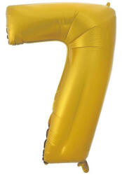  Arany 7-es Gold Mat szám fólia lufi 92 cm (MLG106565) - eking