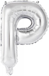  Ezüst Silver P betű fólia lufi 45 cm (DPA9909623)
