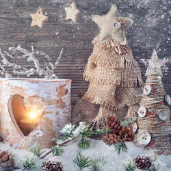  Karácsonyi Warm Light szalvéta 20 db-os 33x33 cm (PKK056671)