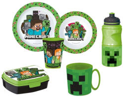  Minecraft étkészlet szett 6 db-os (Creeper) (EKING0374)