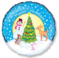  Karácsonyi Holiday fólia lufi 48 cm (MLG312546) - eking Lufi