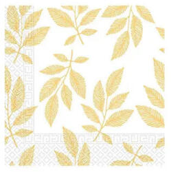  Levél Orange Leaves szalvéta 20 db-os 33x33 cm (PNN95212) - eking