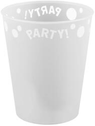  White, Fehér micro prémium műanyag pohár 250 ml (PNN96200)