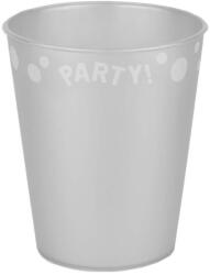  Silver, Ezüst micro prémium műanyag pohár 250 ml (PNN96485) - eking
