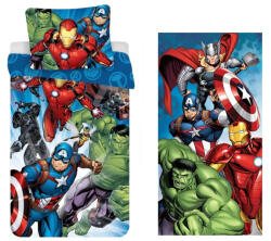  Bosszúállók felnőtt ágyneműhuzat és törölköző szett (Brands) (EKING0407)