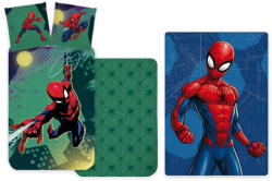  Pókember gyerek, ovis ágyneműhuzat és polár takaró szett (Emerald) (EKING0521)