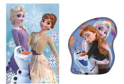  Disney Jégvarázs polár takaró és formapárna szett, 2 részes (Olaf and Sisters) (EKING0429)