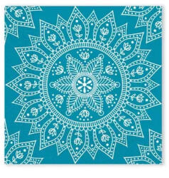  Mandala Petrol White szalvéta 20 db-os, 33x33 cm FSC (PNN96634)