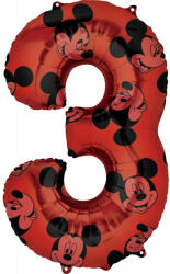  Disney Mickey Red fólia lufi 3-as 66 cm (DPA4013301)