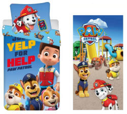  Mancs Őrjárat felnőtt ágyneműhuzat és törölköző szett (Yelp) (EKING0403)