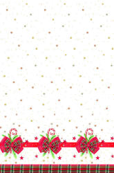  Karácsonyi Checked Bow papír asztalterítő 120x180 cm (PKK763631) - eking