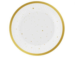  Arany Gold Celebrate papírtányér 6 db-os 18 cm (MLG166453)