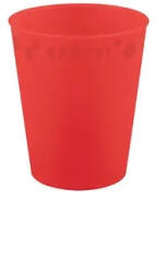  Piros Bright red micro prémium műanyag pohár 250 ml (PNN96691) - eking