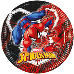  Pókember World of Webs papírtányér 8 db-os 20 cm FSC (PNN97314) - eking