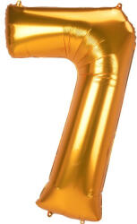  Arany Gold 7-es szám fólia lufi 134 cm (DPA3891611) - eking