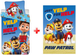  Mancs Őrjárat Yelp ágyneműhuzat és polár takaró szett (JVL0102)