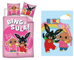  Bing gyerek, ovis ágyneműhuzat és polár takaró szett (Sula) (EKING0441)