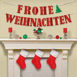  Frohe Weihnachten Red papír felirat 365 cm (DPA9912592)