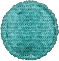  Kék Sequin mintás fólia lufi 43 cm (DPA4219501) - eking