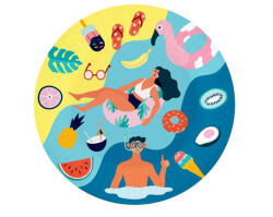  Nyár Beach papírtányér 6 db-os 18 cm (MLG165395) - eking