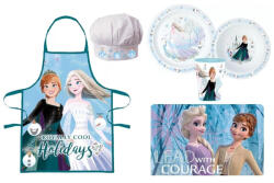  Disney Jégvarázs Royally Cool Karácsonyi kötény és étkészlet csomag (EKING0583)