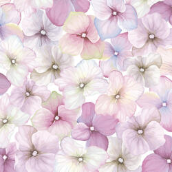  Virág Pink Hydrangea szalvéta 20 db-os 33x33 cm (PKK032422) - eking