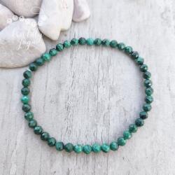 Kristály Jóga Shop Malachit fazettált 4 mm-es karkötő