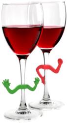  Jelölő party kezek, talpas pohár jelölők, 6 db -os csomag