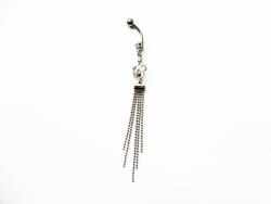  Medálos piercing acélgolyókkal