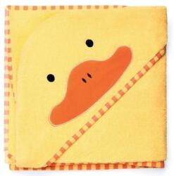  Gyermek fürdő törölköző, poncsó süsüvel, sárga kis kacsa motívummal: Borostyán