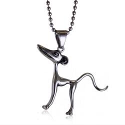  Medál acél kutyus, kutya, kutya kedvelőknek: Ezüst