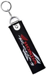 Hímzett, textil kulcstartó, Honda Racing motívummal