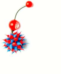  Bodypiercing gomb gyűrű