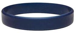  Szilikon karkötő egyszinű, kék színű, nyomtatás nélkül: 202 mm Sötétkék