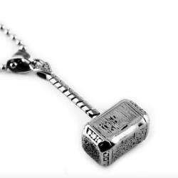  Rozsdamentes acél medál, Thor kalapácsa 2: Ezüst