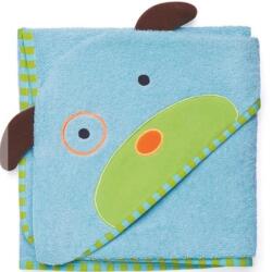  Gyermek fürdő törölköző, , poncsó süsüvel, kutya motívummal, kutyus: Türkiz