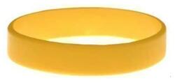  Szilikon karkötők színes, okkersárga arany színű, nyomtatás nélkül: 202 mm