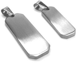  Medál katonai bélyeg orvosi acélból, gravírozásra, saját szöveggel: Kis Ezüst