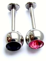  Labret piercing cirkónium: Fekete