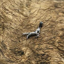  Rozsdamentes acél vad ló medál: Ezüst